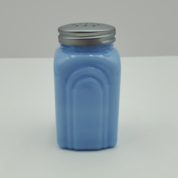 Delphite Blue Glass Spice Shaker Arch Design Spice Shaker with Lid - Picture 4 of 6